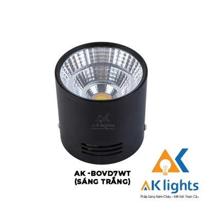 Đèn Led Bơ 7w (Vỏ Đen Sáng Trắng)